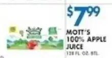 Associated Mott's 100% apple juice offer