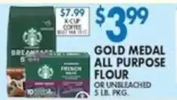 Associated Starbucks gold medal all purpose flour offer