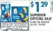 Associated Superior crystal salt offer