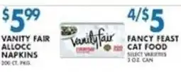 Associated Vanity Fair Allocc Napkins offer