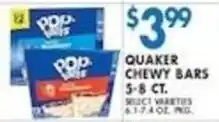 Associated Quaker chewy bars offer