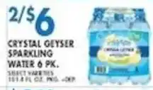 Associated Crystal Geyser sparkling water offer