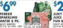 Associated Perrier sparkling water 8 pk offer