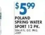 Associated Poland spring water sport offer