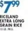 Associated Riceland extra long grain rice offer