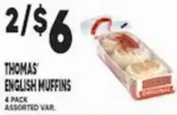 Associated Thomas' english muffins offer