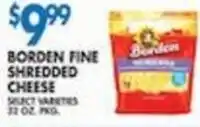 Associated Borden fine shredded cheese offer