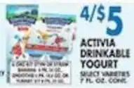 Associated Activia drinkable yogurt offer