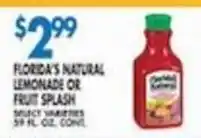 Florida's natural lemonade or fruit splash