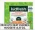 Associated Kidfresh organic white meat chicken nuggets offer