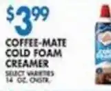 Associated Coffee-mate cold foam creamer offer