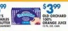 Associated Old Orchard 100% Orange Juice offer