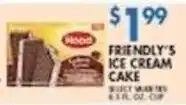 Associated Hood friendly's ice cream cake offer