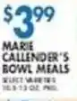 Associated Marie Callender's bowl meals offer
