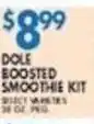 Associated Dole boosted smoothie kit offer