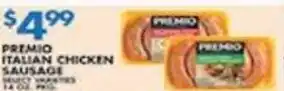 Associated Premio italian chicken sausage offer