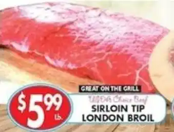 Associated Usda Choice Beef Sirloin Tip London Broil offer