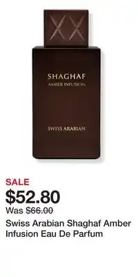 Ulta Beauty Swiss Arabian Shaghaf Amber Infusion Eau De Parfum offer
