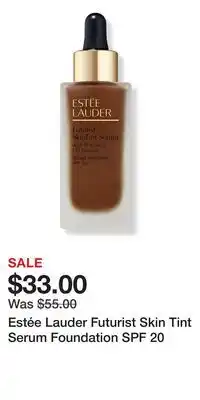 Ulta Beauty Estée Lauder Futurist Skin Tint Serum Foundation SPF 20 offer