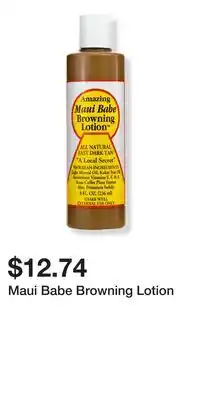 Ulta Beauty Maui Babe Browning Lotion offer