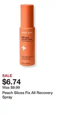 Ulta Beauty Peach Slices Fix All Recovery Spray offer