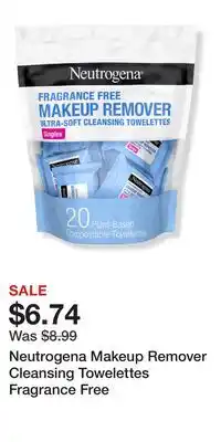 Ulta Beauty Neutrogena Makeup Remover Cleansing Towelettes Fragrance Free offer