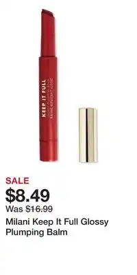 Ulta Beauty Milani Keep It Full Glossy Plumping Balm offer