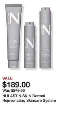 Ulta Beauty NULASTIN SKIN Dermal Rejuvenating Skincare System offer