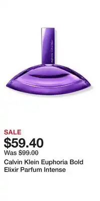 Ulta Beauty Calvin Klein Euphoria Bold Elixir Parfum Intense offer