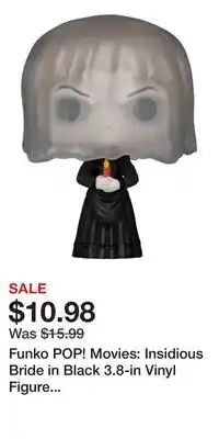 Game Stop Funko POP! Movies: Insidious Bride in Black 3.8-in Vinyl Figure GameStop Exclusive offer
