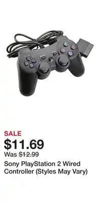 Game Stop Sony PlayStation 2 Wired Controller (Styles May Vary) offer
