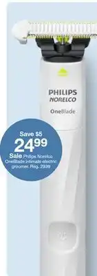 Target Sale Philips Norelco OneBlade 500 electric metal trimmer offer