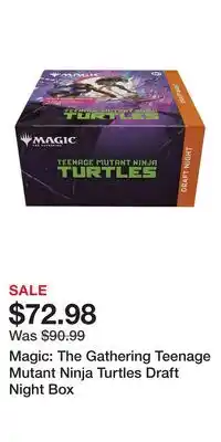 Game Stop Magic: The Gathering Teenage Mutant Ninja Turtles Draft Night Box offer