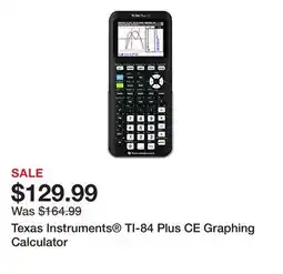 Office Depot Texas Instruments TI-84 Plus CE Graphing Calculator offer