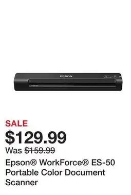Office Depot Epson WorkForce ES-50 Portable Color Document Scanner offer