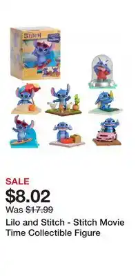 Game Stop Lilo and Stitch - Stitch Movie Time Collectible Figure offer