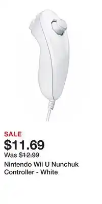 Game Stop Nintendo Wii U Nunchuk Controller - White offer