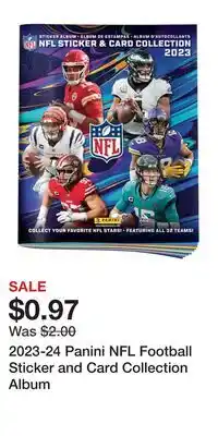 Game Stop 2023-24 Panini NFL Football Sticker and Card Collection Album offer