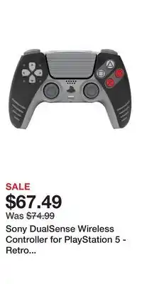 Game Stop Sony DualSense Wireless Controller for PlayStation 5 - Retro (GameStop Exclusive Design) offer