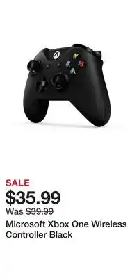 Game Stop Microsoft Xbox One Wireless Controller Black offer