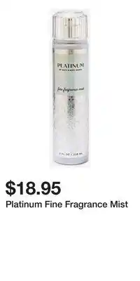 Bath & Body Works Platinum Fine Fragrance Mist offer