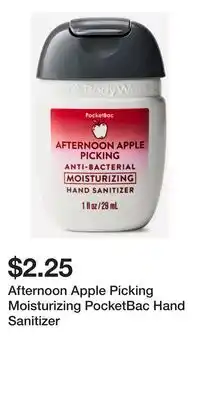 Bath & Body Works Afternoon Apple Picking Moisturizing PocketBac Hand Sanitizer offer