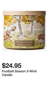 Bath & Body Works Football Season 3-Wick Candle offer