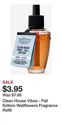 Bath & Body Works Clean House Vibes - Fall Edition Wallflowers Fragrance Refill offer