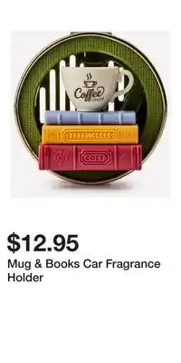 Bath & Body Works Mug & Books Car Fragrance Holder offer