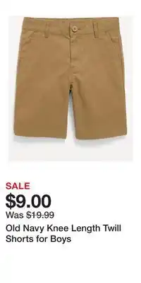 Old Navy Old Navy Knee Length Twill Shorts for Boys offer