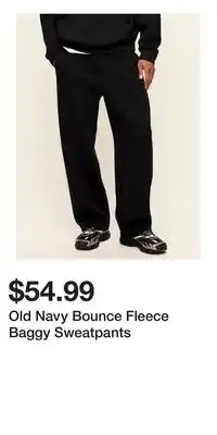 Old Navy Old Navy Bounce Fleece Baggy Sweatpants offer