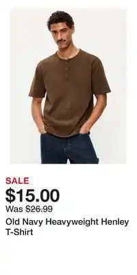 Old Navy Old Navy Heavyweight Henley T-Shirt offer