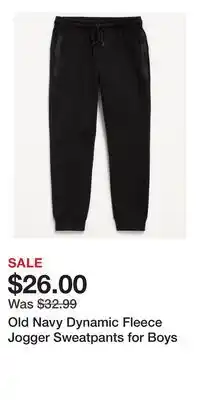 Old Navy Old Navy Dynamic Fleece Jogger Sweatpants for Boys offer