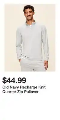 Old Navy Old Navy Recharge Knit Quarter-Zip Pullover offer
